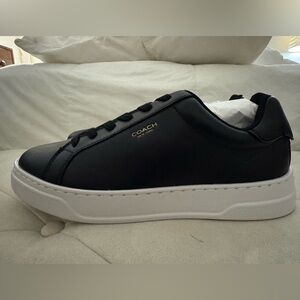 Coach Black High Line Leather Sneakers